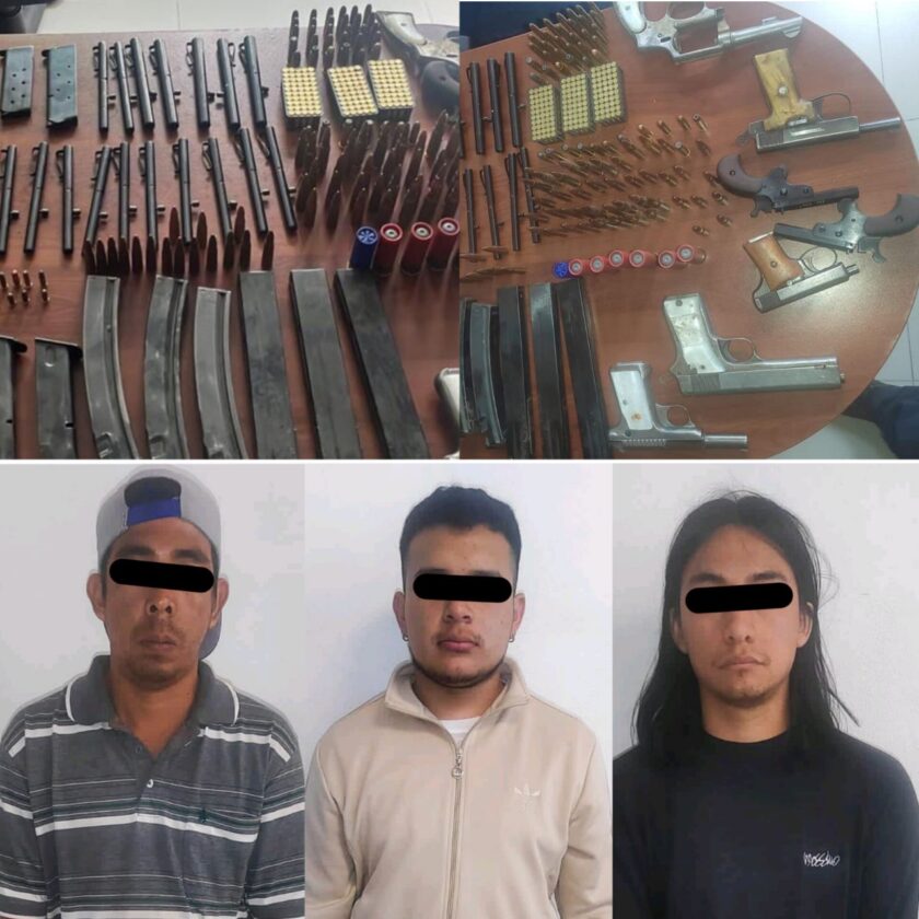 Policía de Ecatepec captura a integrantes de banda dedicada a fabricar