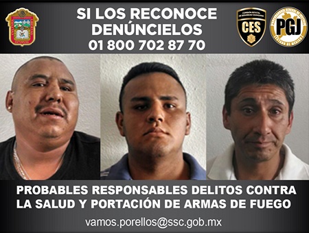PROBABLES RESPONSABLES DELITOS CONTRA LA SALUD Y PORTACION DE ARMAS DE FUEGO (1)